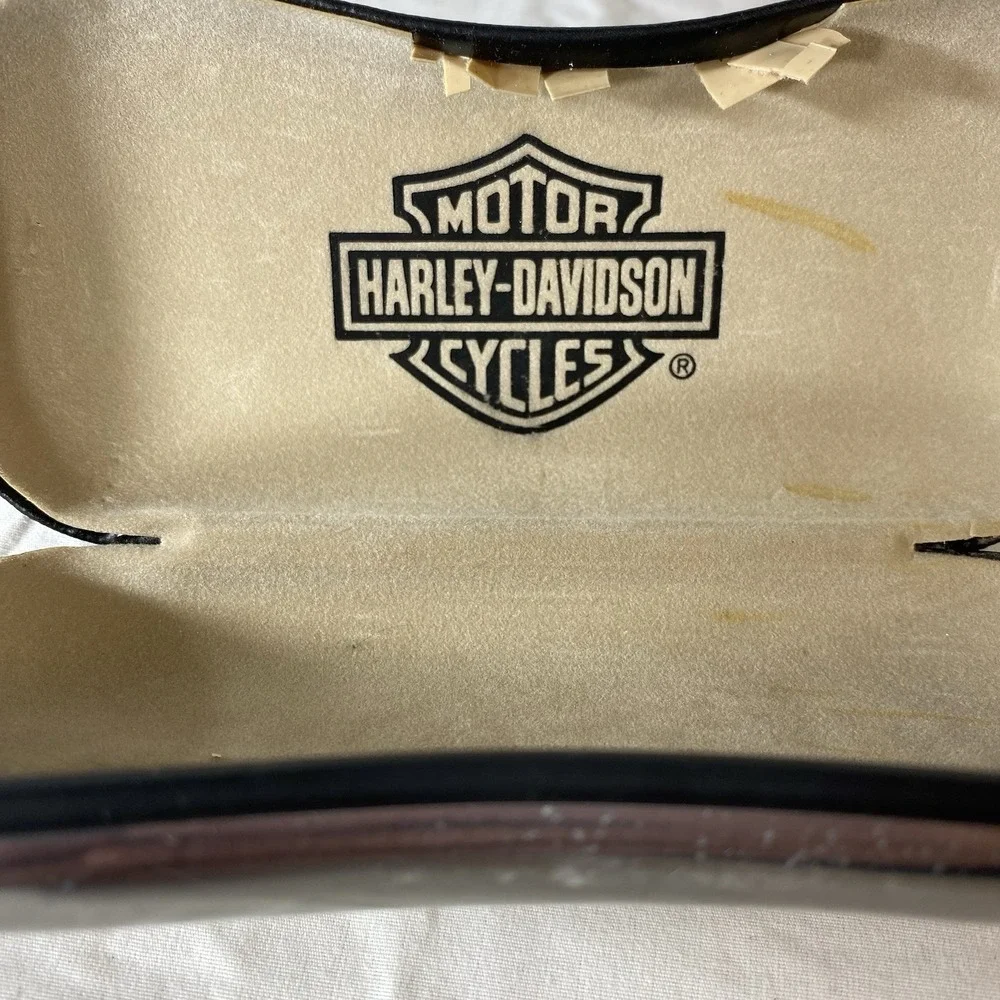 Harley-Davidson Hard Sunglasses Eyeglasses Case Black Eagle Logo